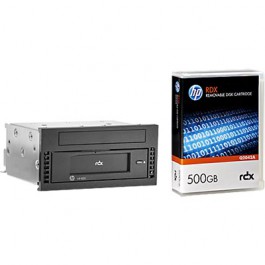 HP Lecteur StorageWorks RDX USB 3.0 interne pour serveur HP Proliant DL Gen 8 livré avec une cartouche HP RDX de 500Go