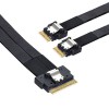 Adaptec Câble SAS Tri-mode ACK-I-SlimSASx8-2SlimSASx4-0.8M