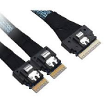 Broadcom Câble SAS NVMe U2 SlimSAS x8 SFF-8654 SlimSAS 1m 