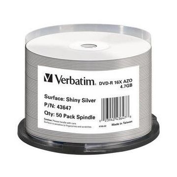 Verbatim DVD-R Shiny Silver cake50