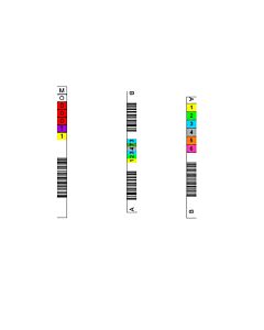 Etiquette code à barre pour magnéto optique