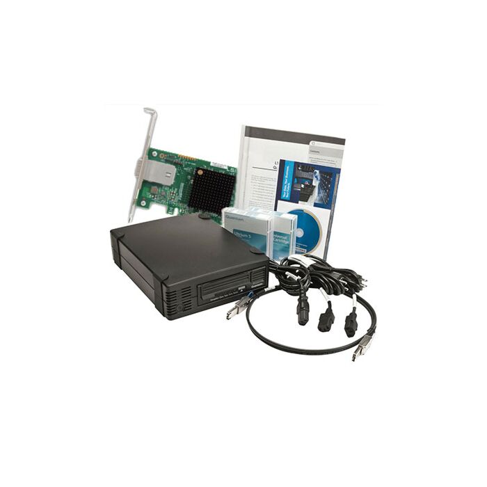 Quantum KIT Lecteur de bande externe demi-hauteur LTO-5 HH SAS + HBA - TC-L52BN-EZ